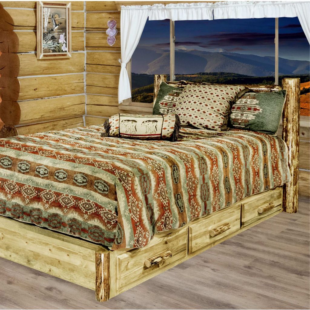 Wood Storage Beds — Sleep Better & Stay Organized — Rustic Furniture ...