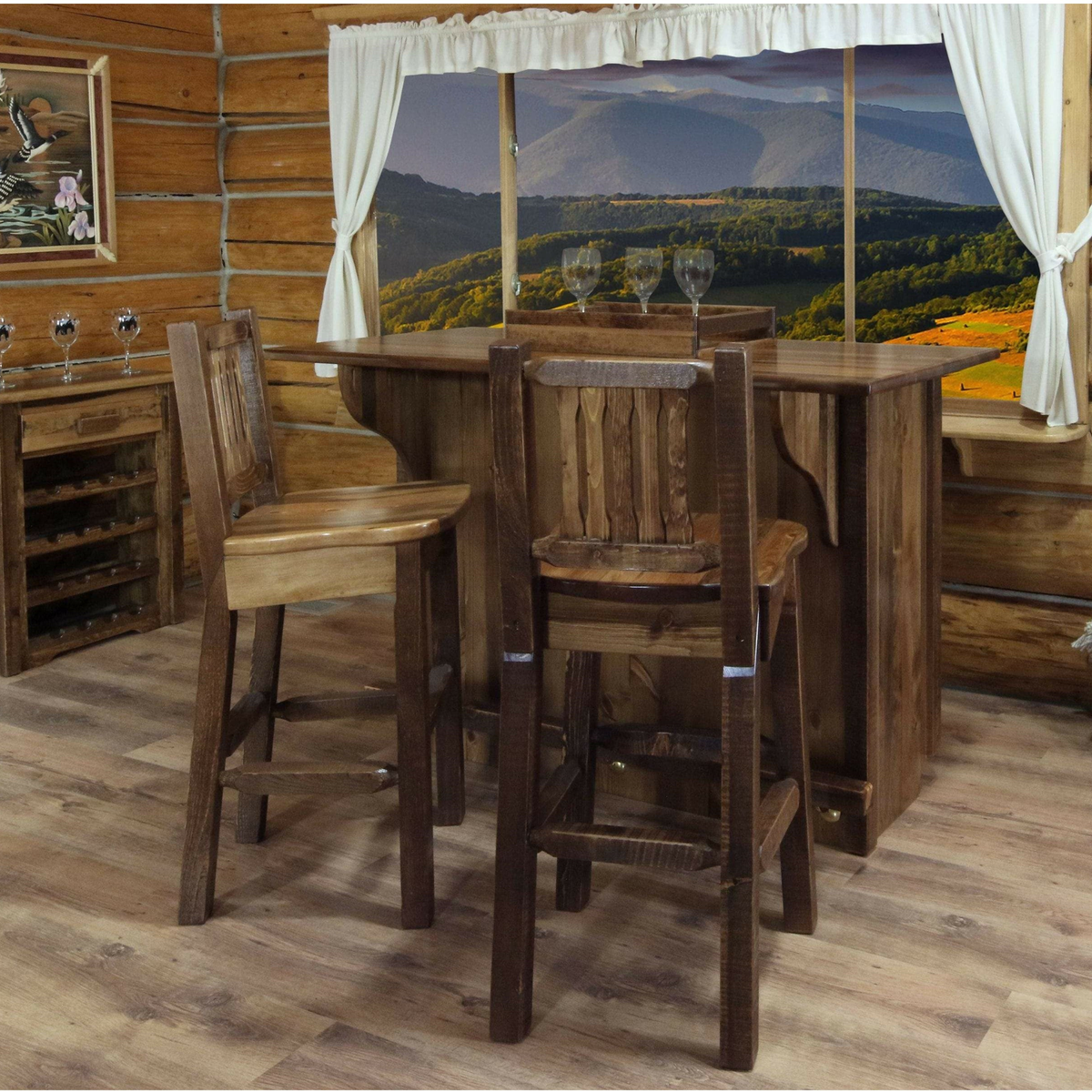 Rustic Bar Stools - Main Image