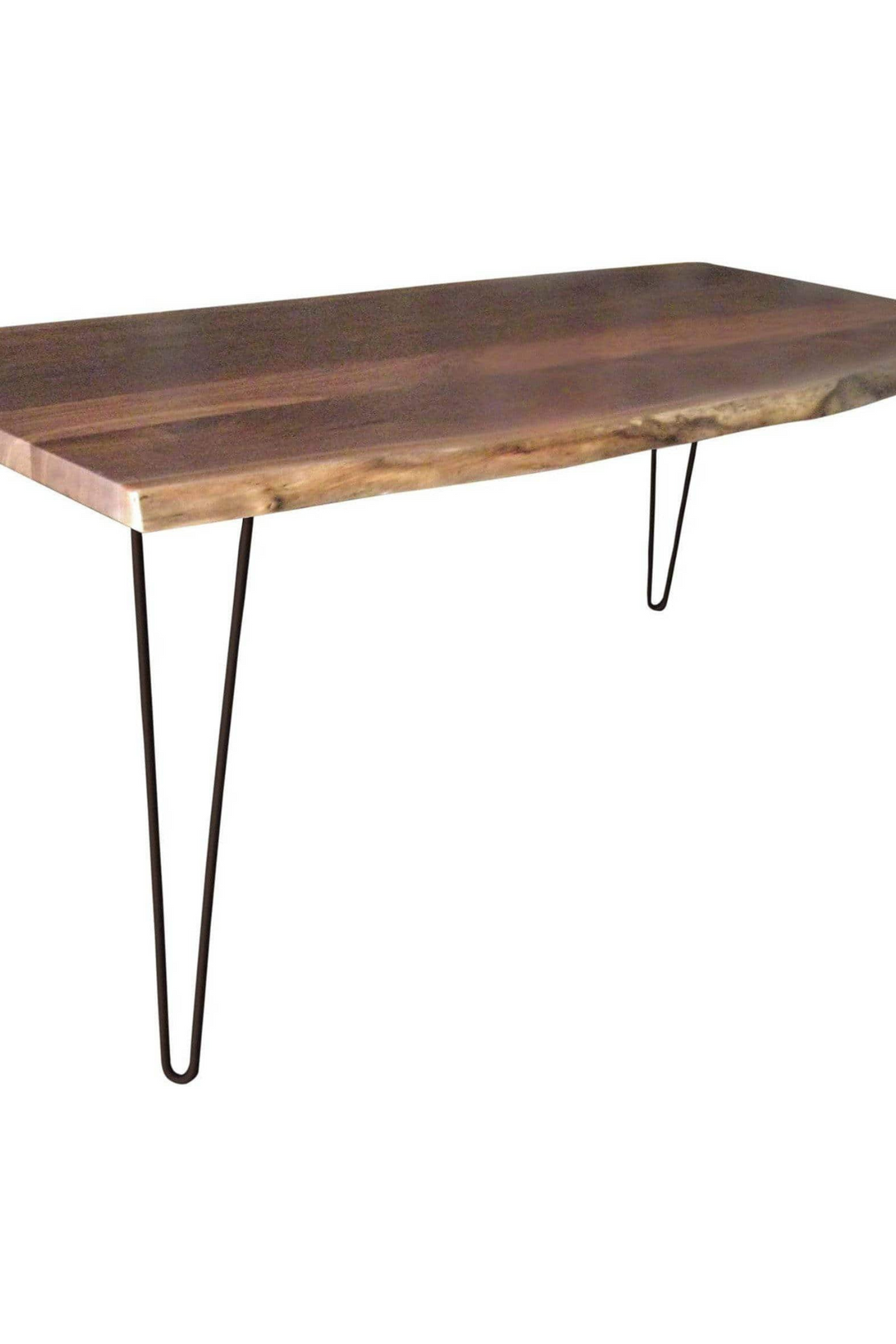 Barkman Furniture Live Edge Dining-Table with Steel Hairpin Base - Rustic Furniture Marketplace