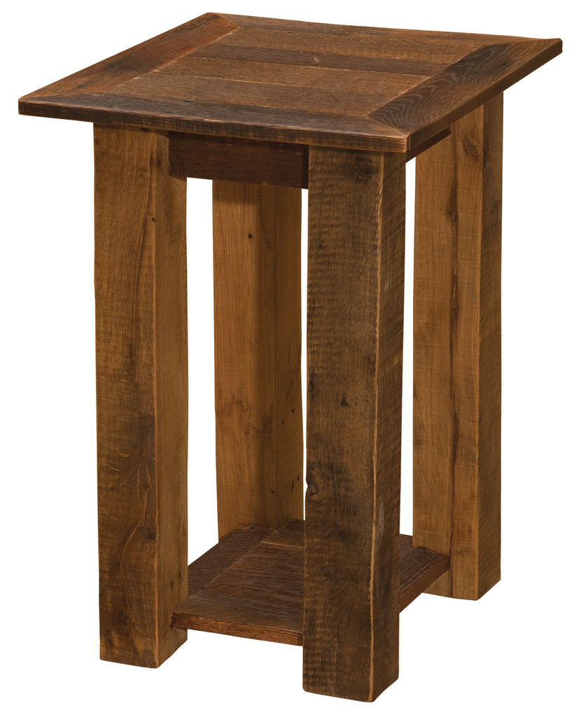 Fireside Lodge Barnwood Open End Table