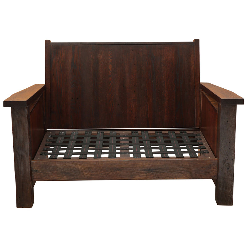 Barnwood Framed Loveseat Empty Frame