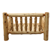Fireside Lodge Cedar Log Loveseat Frame Back - Rustic Furniture Marketplace