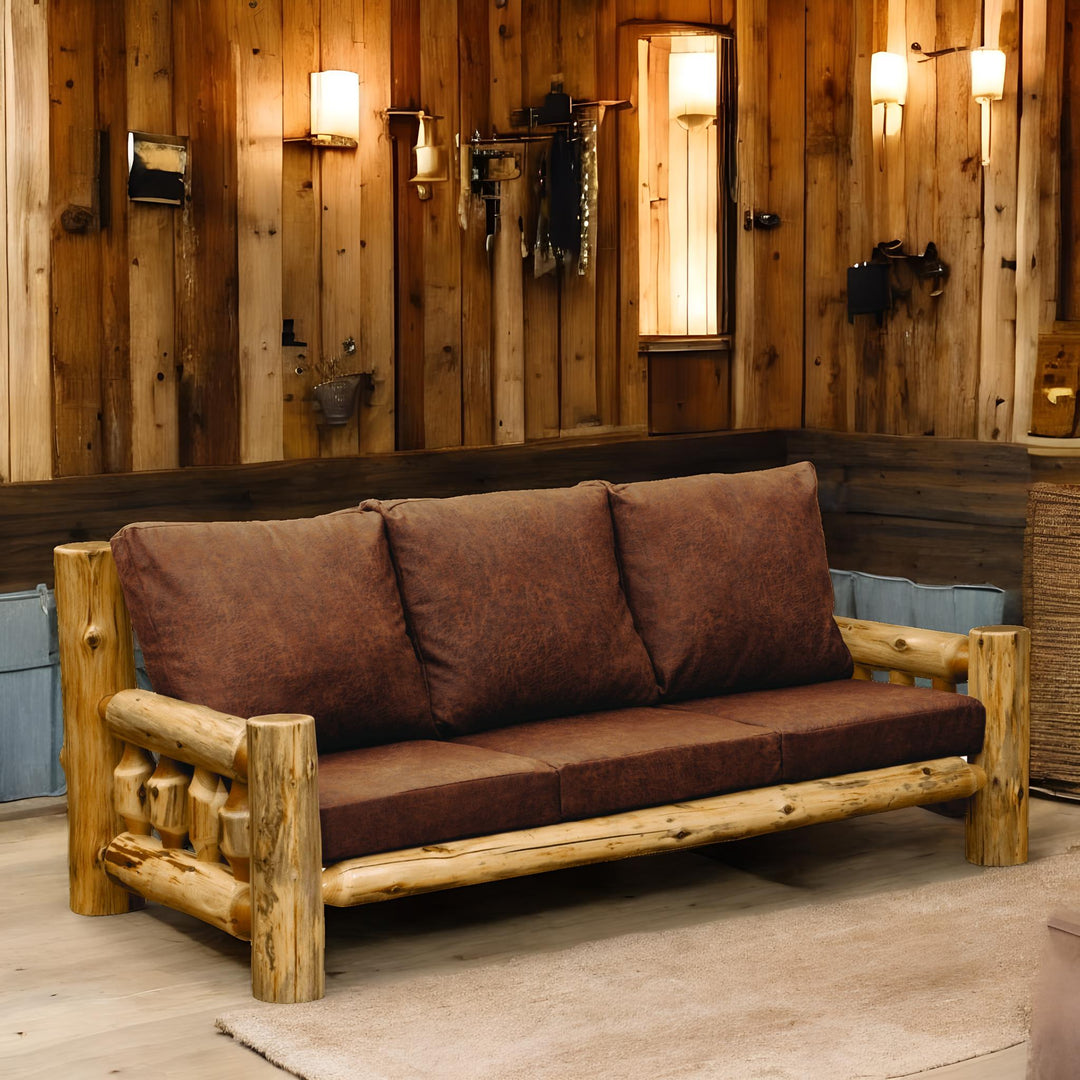Fireside Lodge Cedar Log Sofa