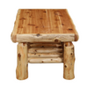 Fireside Lodge Rectangle Cedar Log Coffee Table