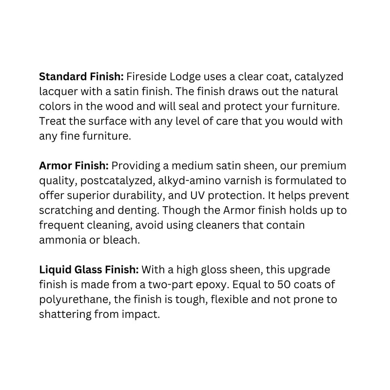 Fireside Lodge Cedar Rectangular Lodge Dining Table