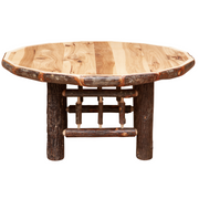 Hickory Log Round Coffee Table