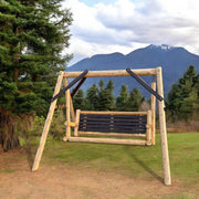 Lakeland Mills ThermaFusion 4-Foot Yard Swing in Natural Finish - Rustic Furniture Marketplace