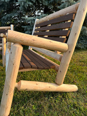 Lakeland Mills ThermaFusion 5-Foot Outdoor Loveseat Side View in Clear Finish - Rustic Furniture Marketplace