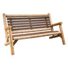 Lakeland Mills ThermaFusion 5-Foot Outdoor Loveseat in Clear Finish - Rustic Furniture Marketplace