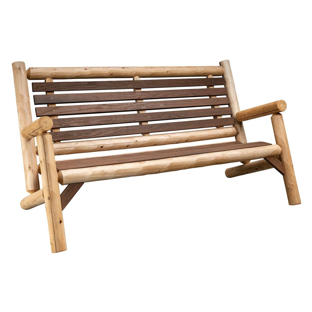 Lakeland Mills ThermaFusion 5-Foot Outdoor Loveseat in Clear Finish - Rustic Furniture Marketplace