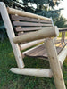 Lakeland Mills ThermaFusion 5-Foot Outdoor Loveseat Side View in Natural Finish - Rustic Furniture Marketplace