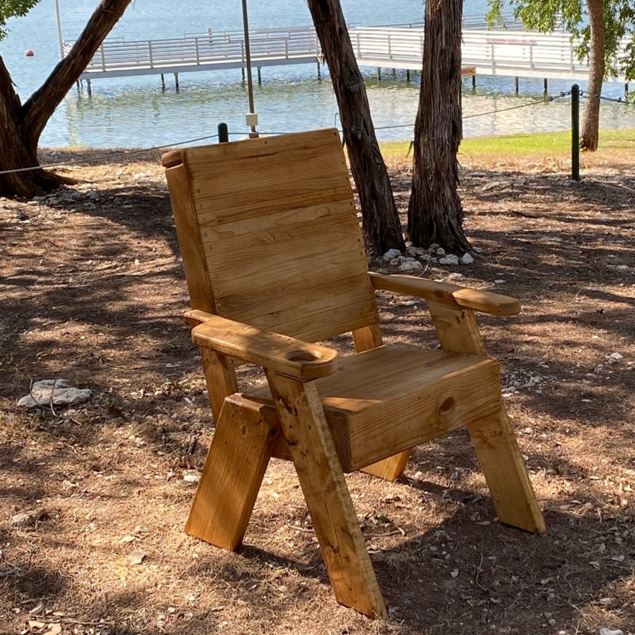 RS-Bro-Designs-High-Back-Outdoor-Wood-Chair-By-Lake