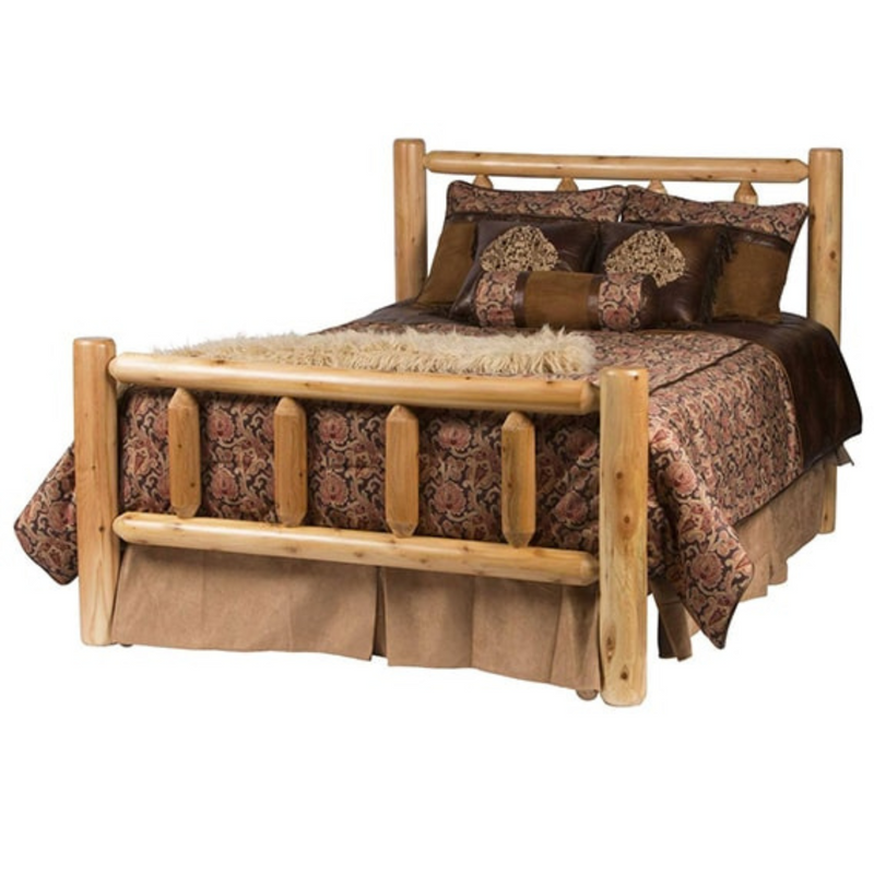 Rocky Top Kentucky Cedar Log Bed - Rustic Furniture Marketplace