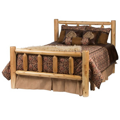 Rocky Top Kentucky Cedar Log Bed - Rustic Furniture Marketplace