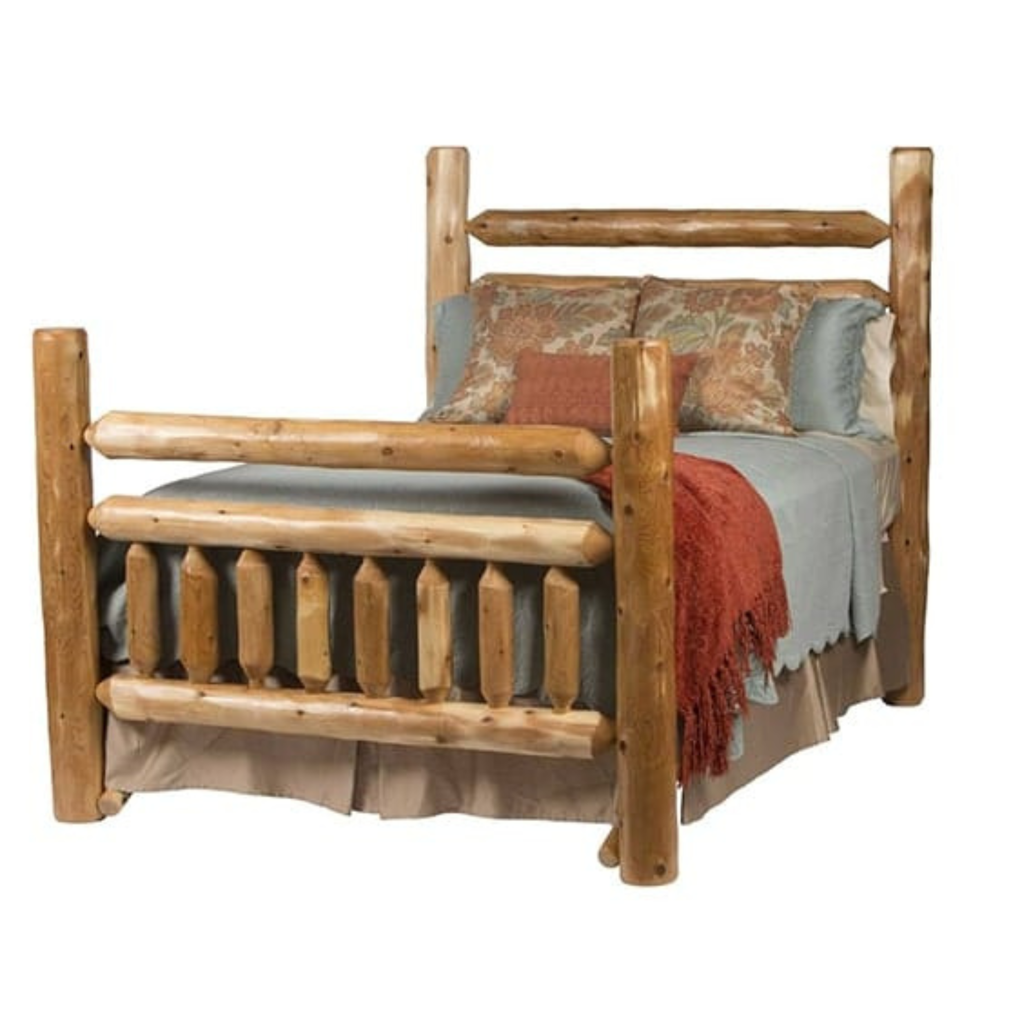 Rocky Top Rustic Cedar Lodge Bed - Rustic Furniture Marketplace