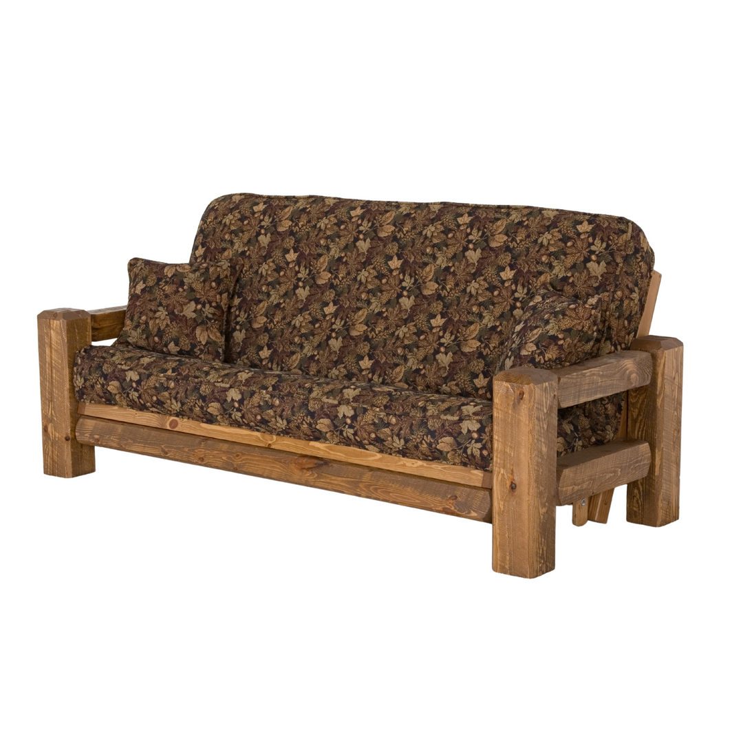Viking Log Barnwood Loveseat Futon