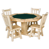 Viking Log Ponderosa Pine Poker Table