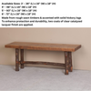 Viking Log Sawtooth Hickory Bench - Rustic Furniture Marketplace 