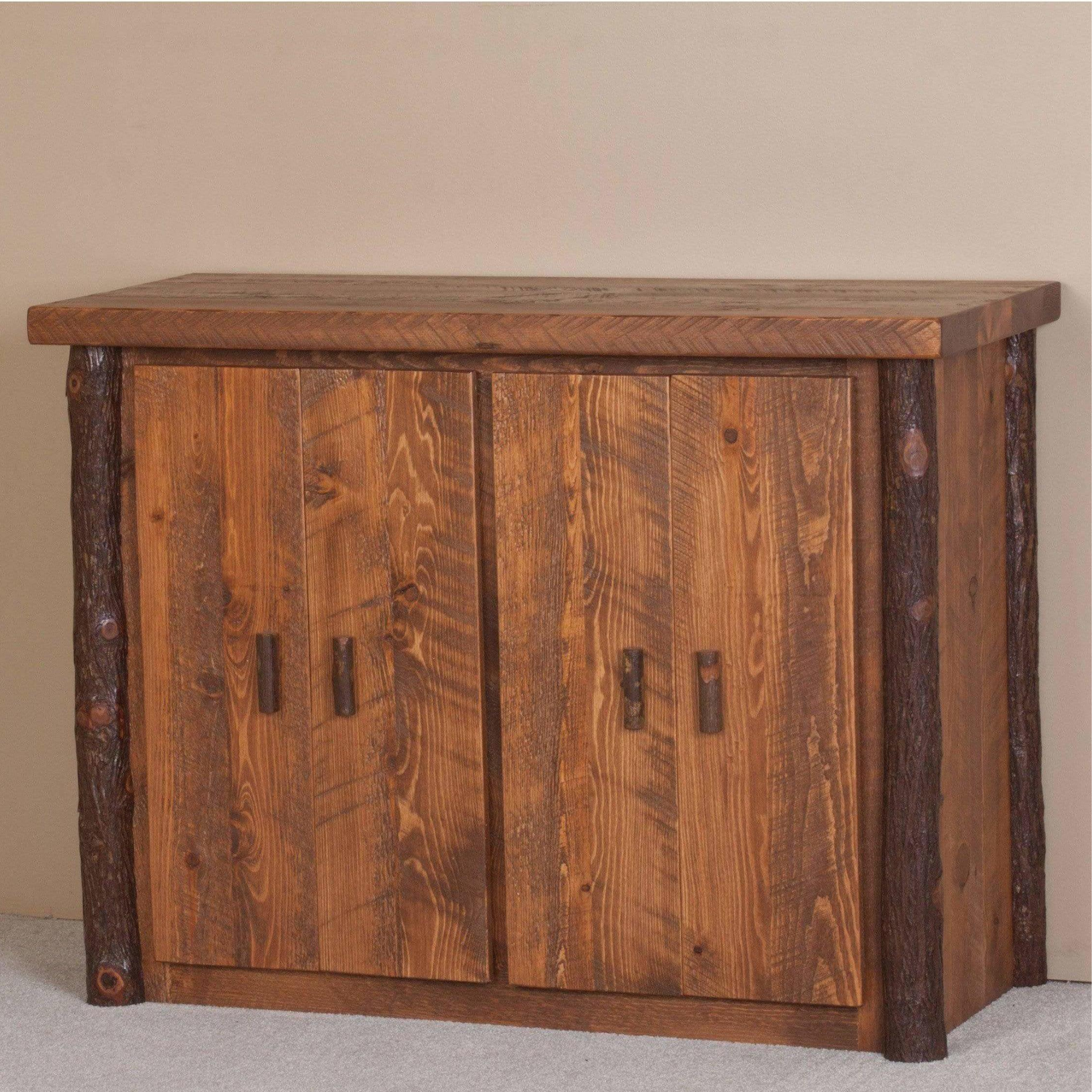 Viking Log Sawtooth Hickory Buffet & Hutch - Rustic Furniture Marketplace