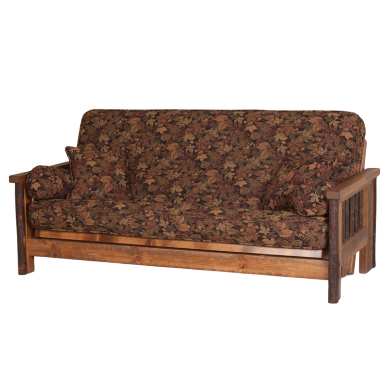 Viking Log Sawtooth Hickory Futon