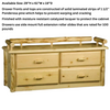 Viking Log Wilderness 4 Drawer Deacon’s Bench