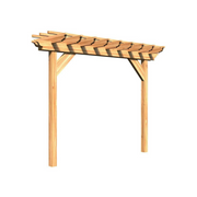 Creekvine Designs 4-Foot by 10-Foot Treated Pine Monterrey Pergola - Rustic Furniture Marketplace