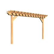 Creekvine Designs 4-Foot by 14-Foot Treated Pine Monterrey Pergola - Rustic Furniture Marketplace