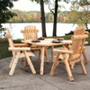 Lakeland Mills Cedar Log Dining Chair with Picnic Table - Rustic Furniture Marketplace