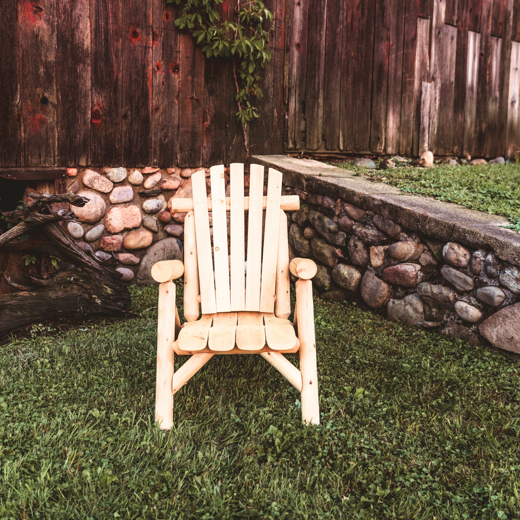 Lakeland Mills Cedar Log Lounge Chair