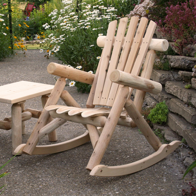 Lakeland Mills Cedar Log Rocking Chair - Rustic Furniture Marketplace