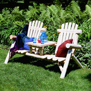 Lakeland Mills Cedar Log Tete-A-Tete - Rustic Furniture Marketplace