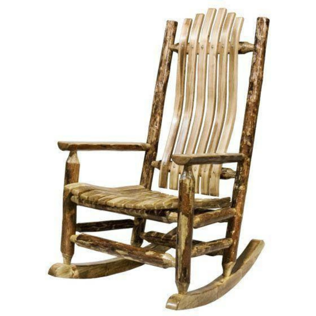 Montana Woodworks Glacier Country Collection Adult Log Rocker