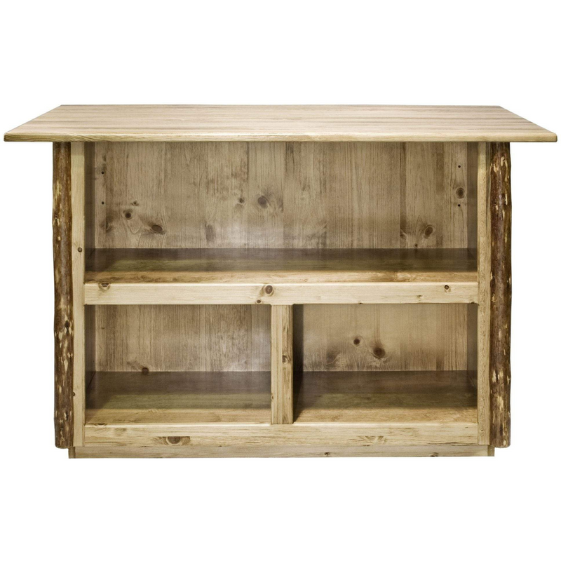 Montana Woodworks Glacier Country Collection Bar with Foot Rail