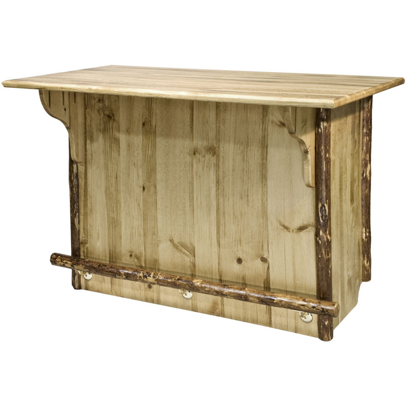 Montana Woodworks Glacier Country Collection Bar with Foot Rail
