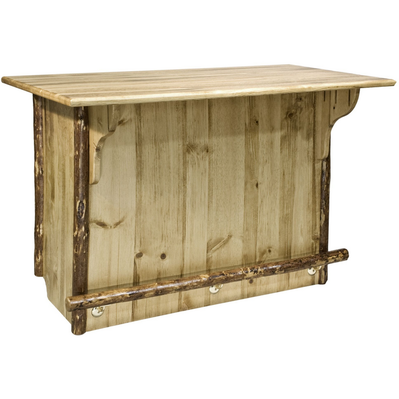 Montana Woodworks Glacier Country Collection Bar with Foot Rail