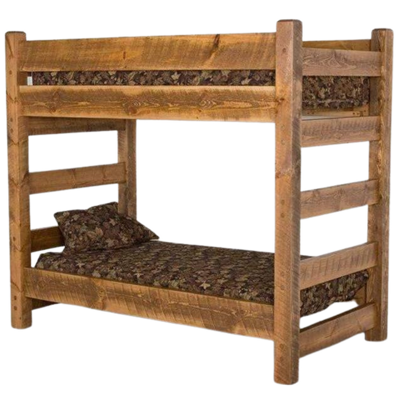 Viking Log Barnwood Rustic Bunk Bed
