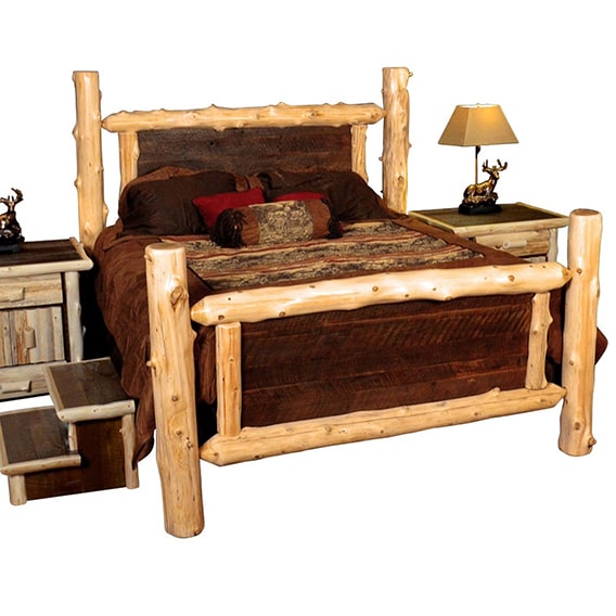 Rocky Top Rustic Cedar Panel Bed