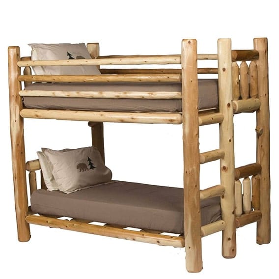 Rocky Top Rustic Cedar Bunk Bed Rustic Furniture Marketplace