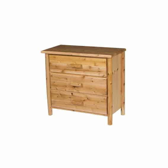 Rocky Top Rustic Cedar Three Drawer Chest