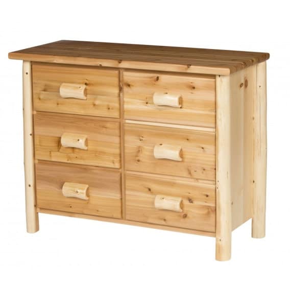 Rocky Top Rustic Cedar Six Drawer Dresser - Medium