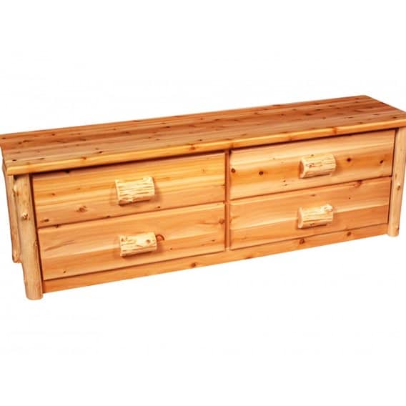 Rocky Top Rustic Cedar Blanket Chest - Queen