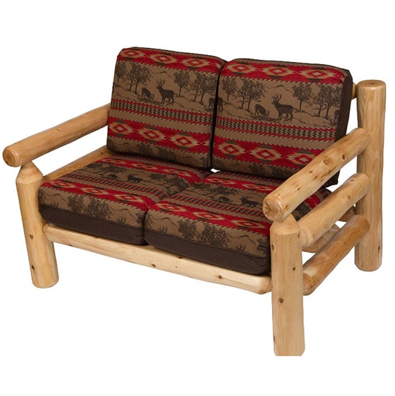 Rocky Top Rustic Cedar Log Loveseat