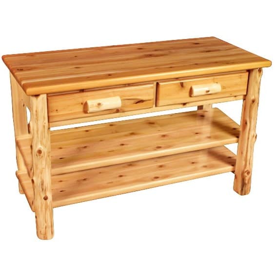 Rocky Top Rustic Cedar Two Drawer Entertainment Center