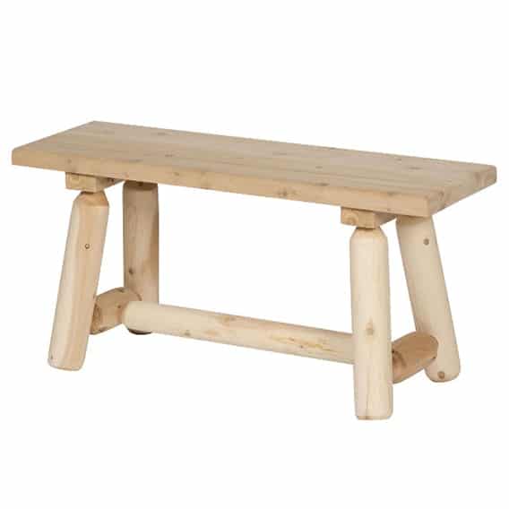 Rocky Top Rustic Cedar Log Bench - 60 inches
