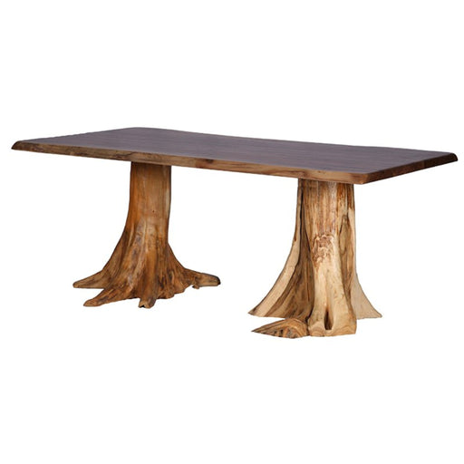 Barkman Furniture Live Edge Double Stump Table -Rustic Furniture Marketplace