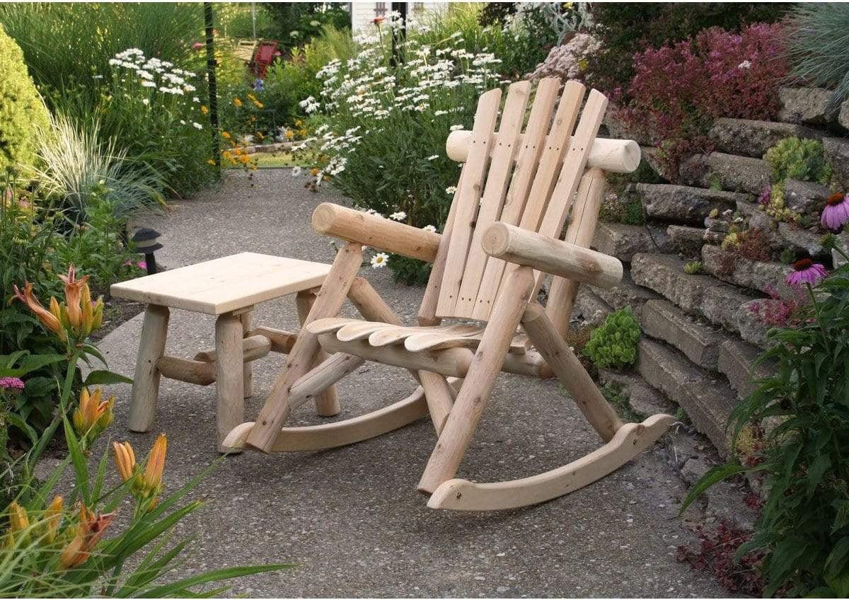 Lakeland Mills Cedar Log End Table-Rustic Furniture Marketplace