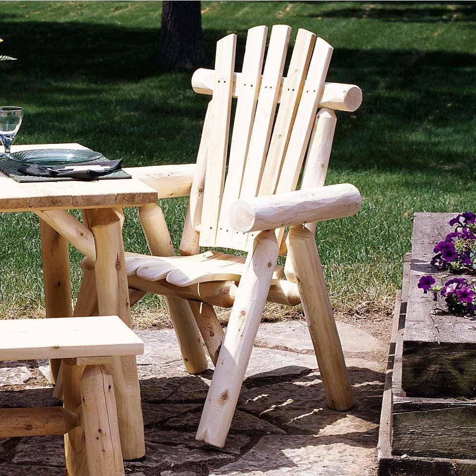 Lakeland Mills Cedar Log Dining Chair-Rustic Furniture Marketplace