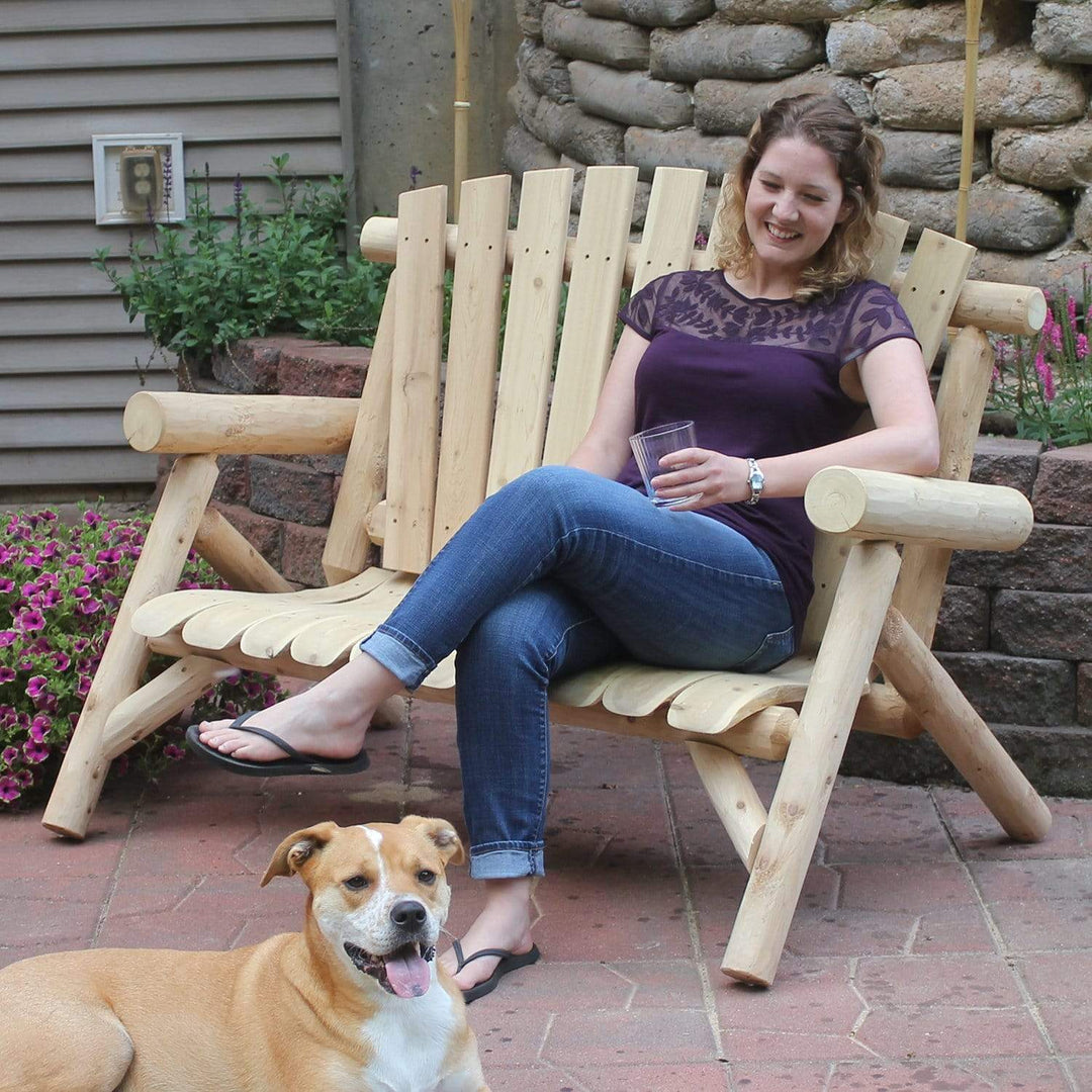 Lakeland Mills Cedar Log Loveseat - 4ft-Rustic Furniture Marketplace