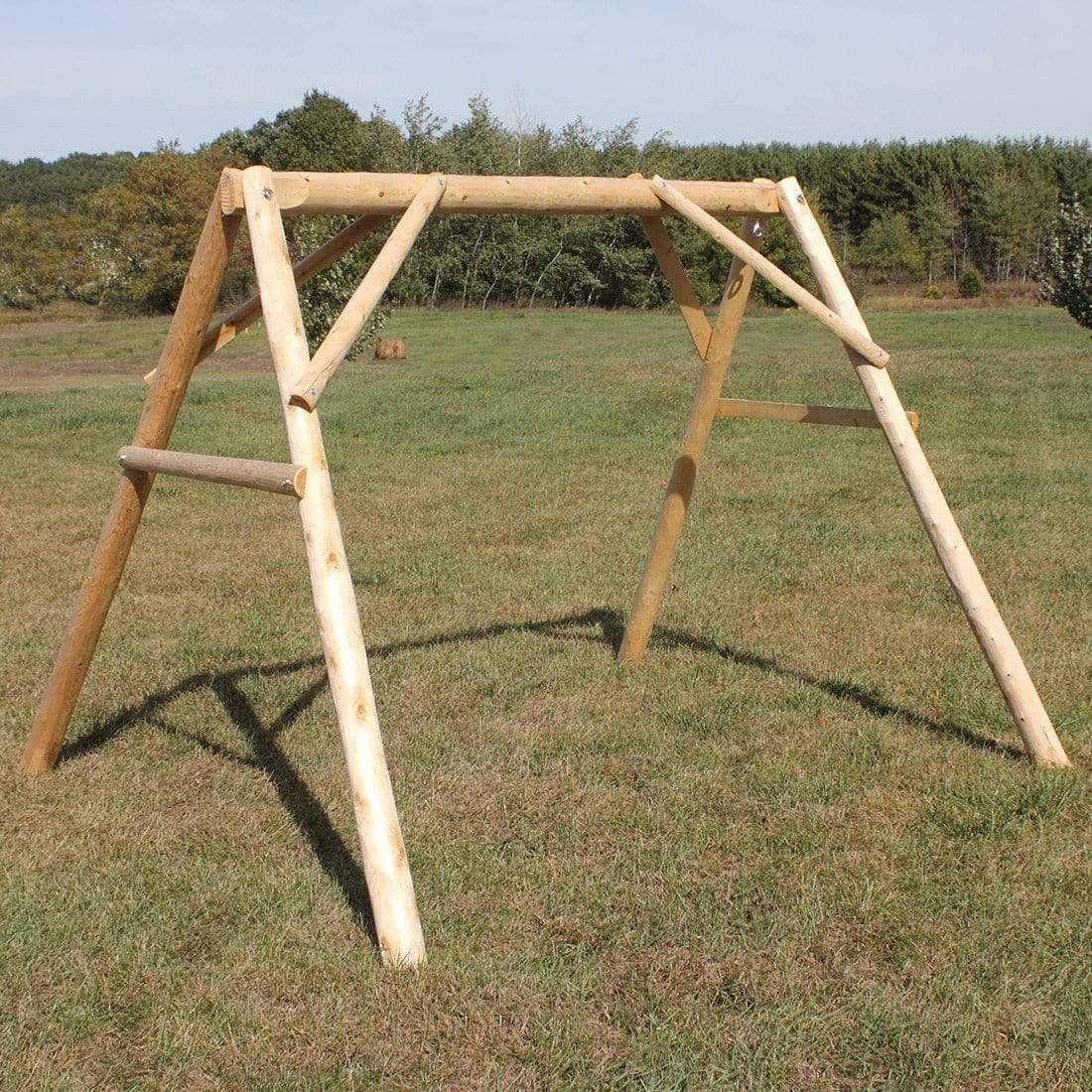 Lakeland Mills Cedar Log A-Frame 5' Swing Mount-Rustic Furniture Marketplace