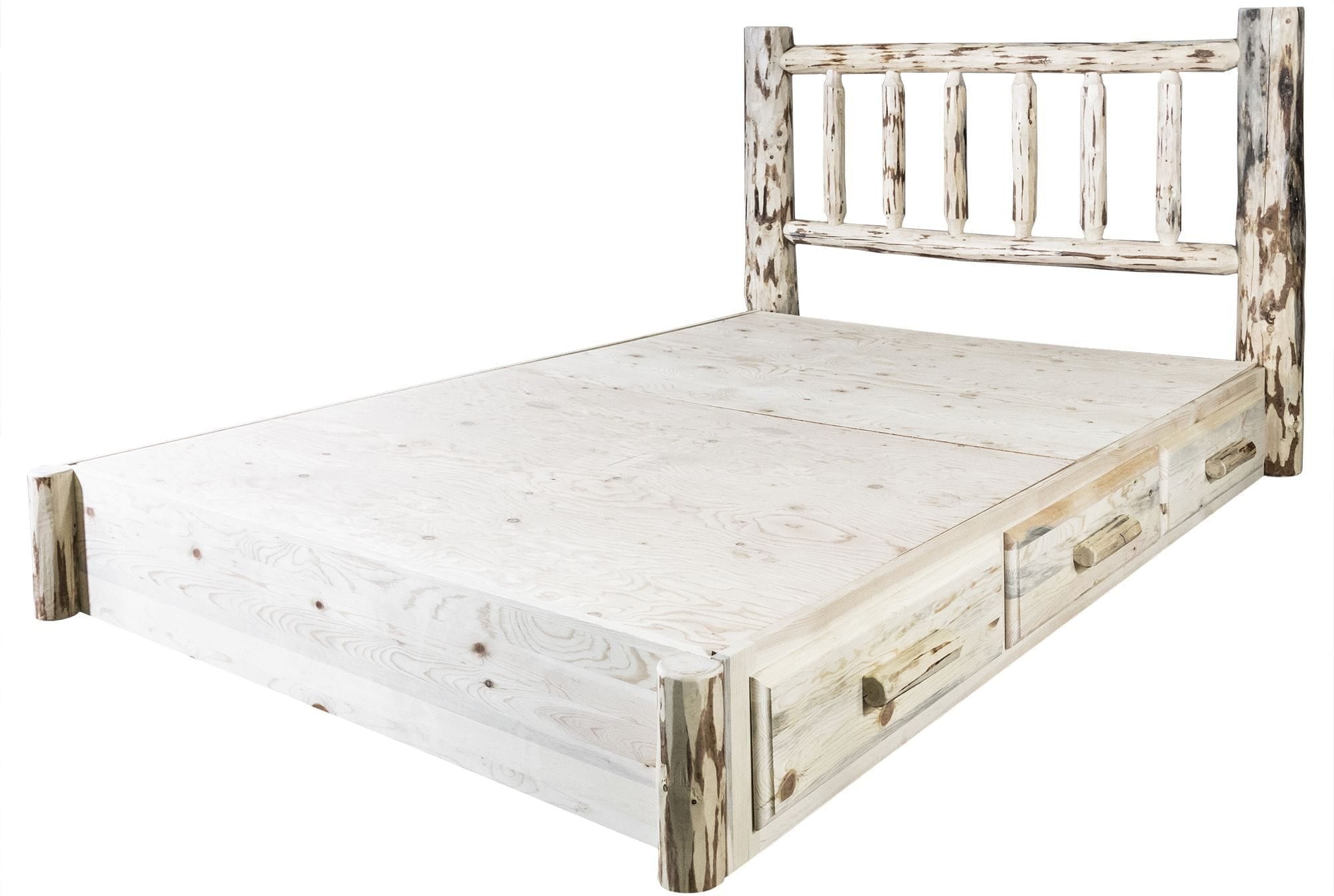 Montana Woodworks Montana Collection California King Storage Platform Bed-Rustic Furniture Marketplace